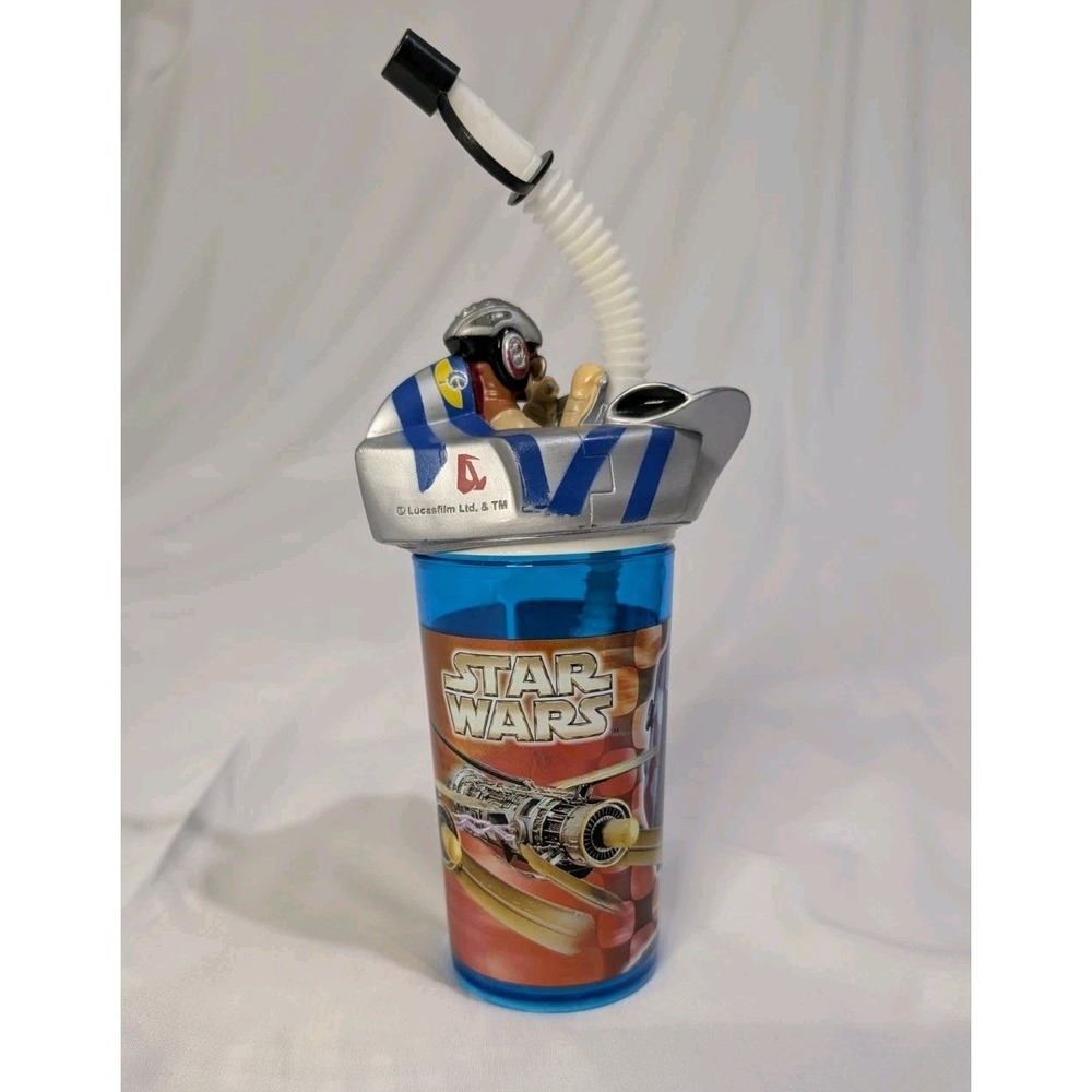 Vintage Star Wars Episode 1 Anakin Skywalker Pod Racer Pilot - 12 oz Cup Tumbler